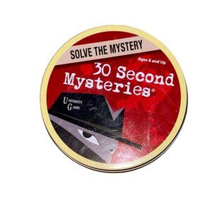 Solve The Mystery 30 Second Mysteries Card Game= 8+-GUC